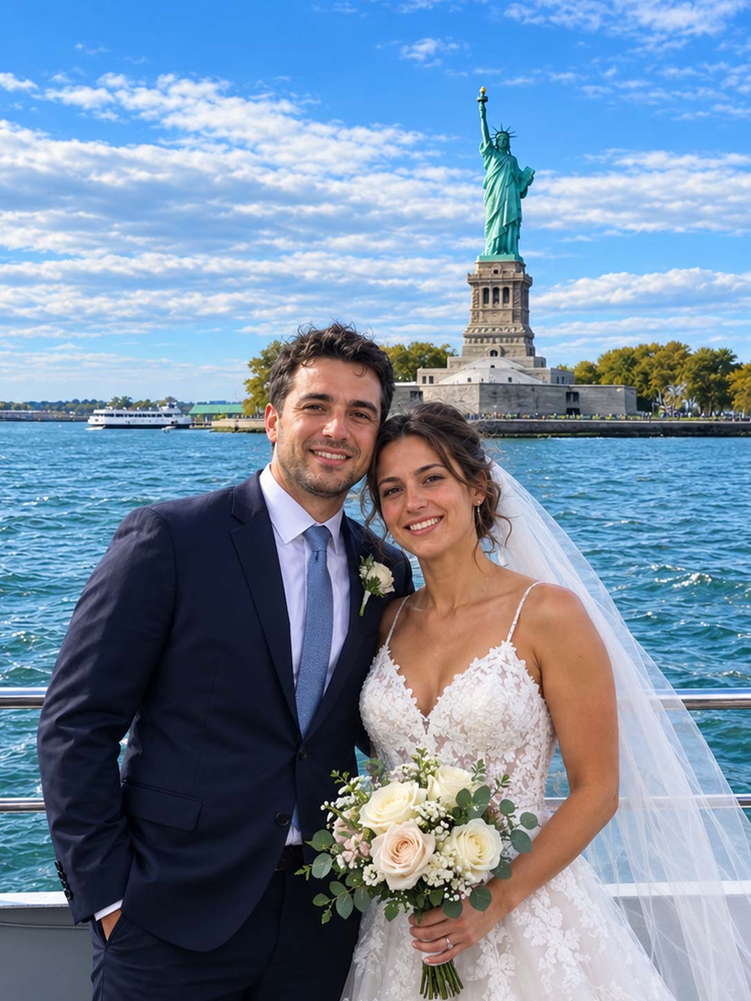 New York yacht wedding celebration
