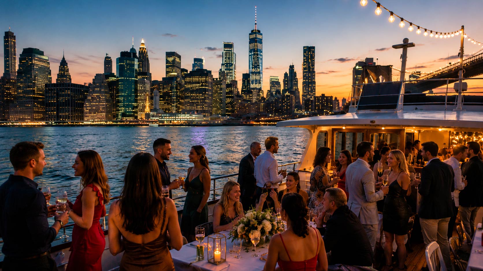Planning a private party yacht rental in NYC